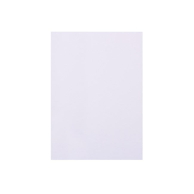 A single sheet of Quill Vellum Paper A4 out of the pack, showing the plain translucent sheet on a white background