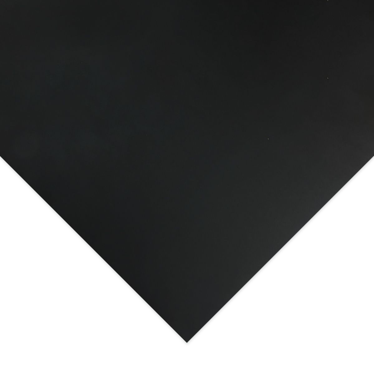 Quill Surface Board 600gsm black, close view of a black board sheet turned on its corner against a white background