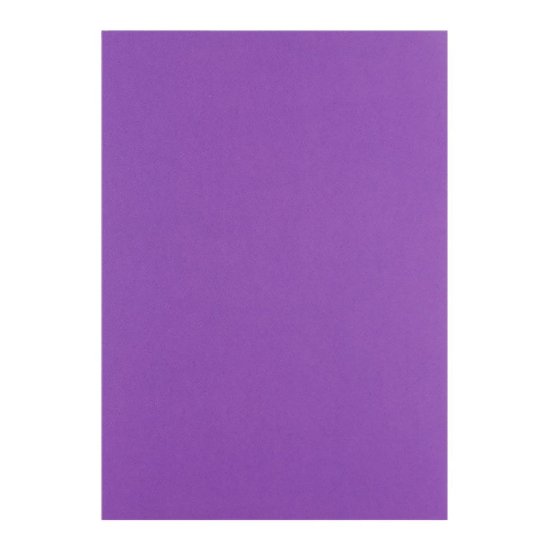 A single lilac sheet of Quill A4 125gsm cover paper from the assorted pack, shown flat in portrait on a white background