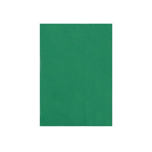 Single flat A4 sheet of Emerald paper from the Quill Coloured Paper 80gsm A4 Emerald Pack of 500