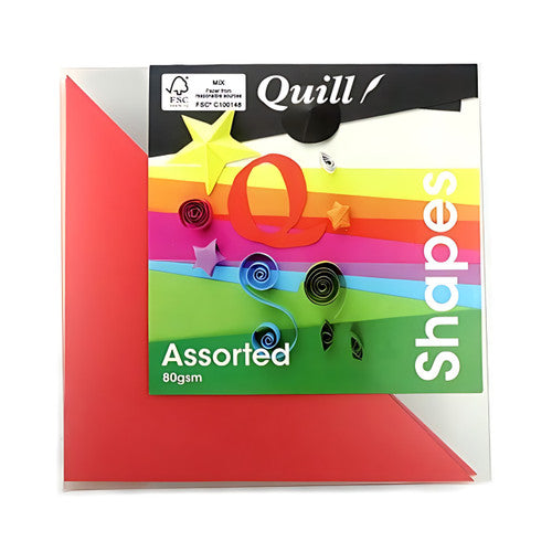 Quill Shapes Matte Triangles 80gsm Assorted Pack of 360 - image 1