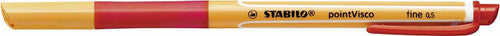 Stabilo Point Visco Rollerball Gel Pen 0.5mm Red Box of 10