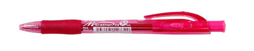 Stabilo Marathon 318 Retractable Ballpoint Pen Medium 0.45mm Red Box of 10