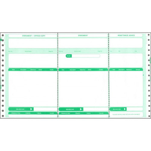 Bala IAL Statement Continuous Business Forms 216 x 381mm Box of 1000