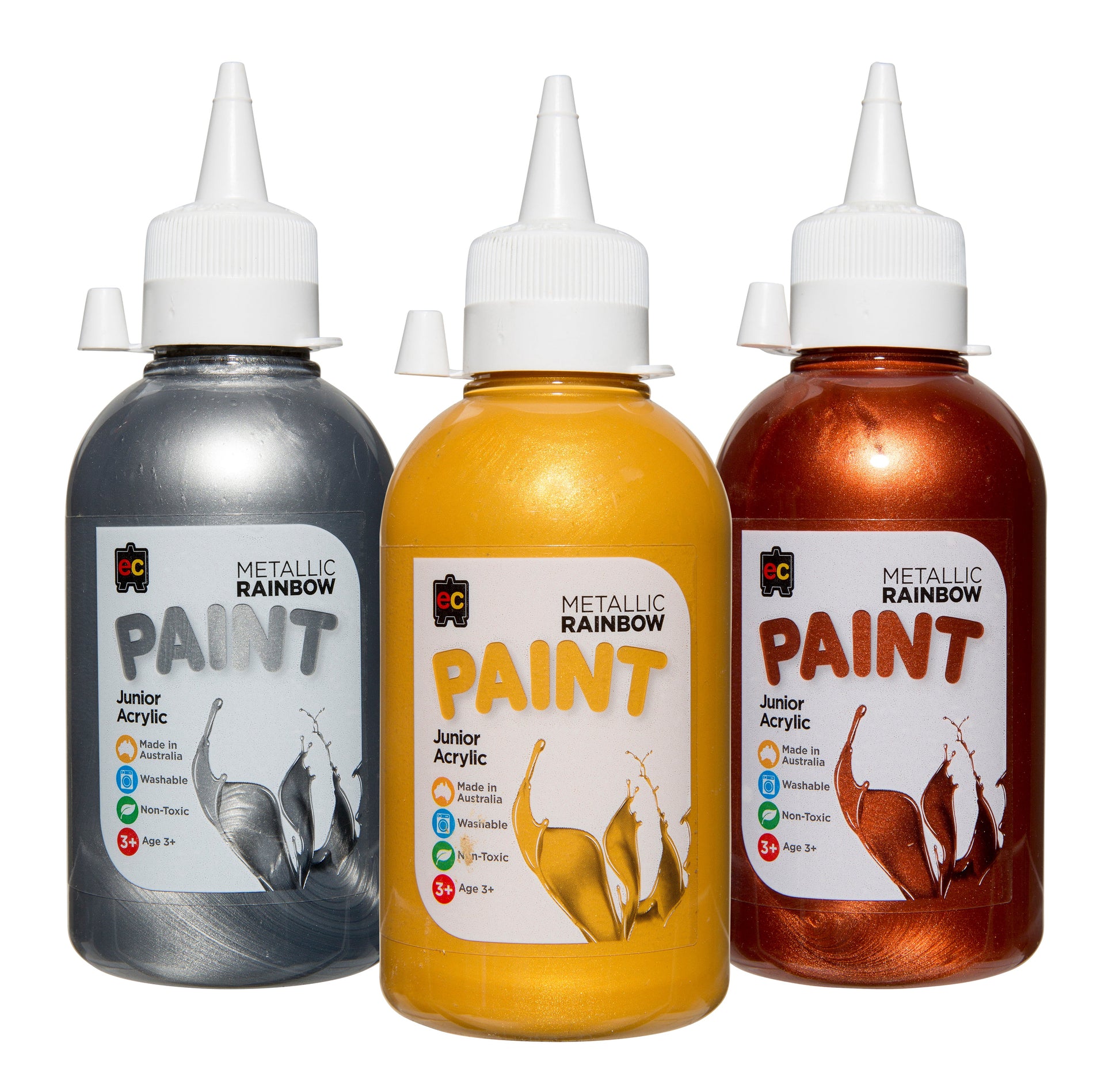 Educational Colours Rainbow Junior Acrylic Paint 250ml Blue-3