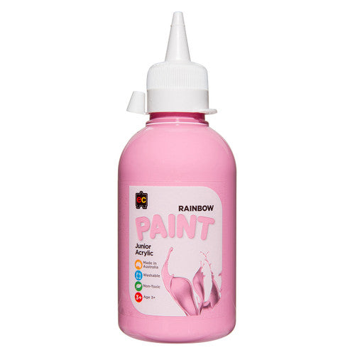 Educational Colours Rainbow Junior Acrylic Paint 250ml Pink