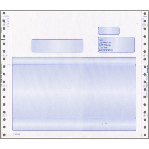Bala CBA Narrow Invoice Continuous Business Forms 216 x 250mm Box of 1000