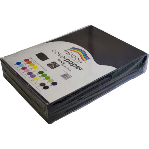 Rainbow Cover Paper A3 125gsm Black Pack of 500