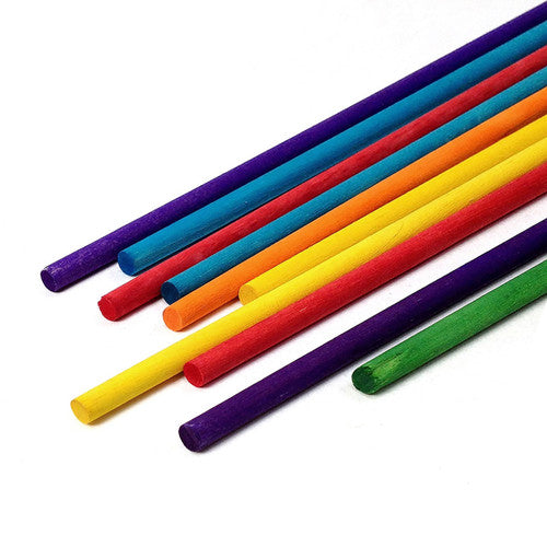 Creative School Supply Dowel Rod 6mm x 30cm Coloured Pack of 10
