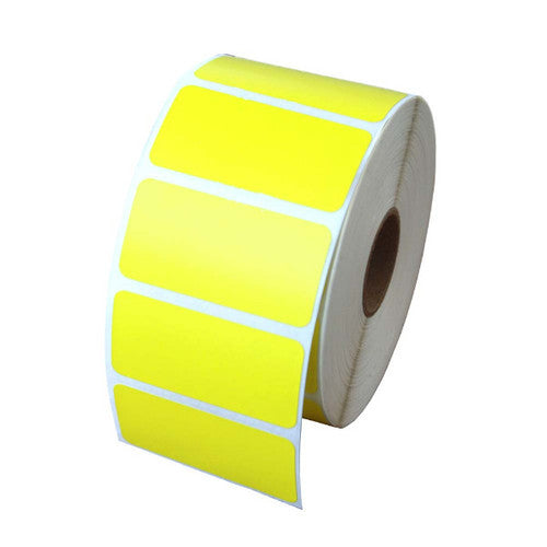 Bala Direct Thermal Labels Removable Adhesive Non-Perforated 28 x 28mm Yellow Roll of 2000