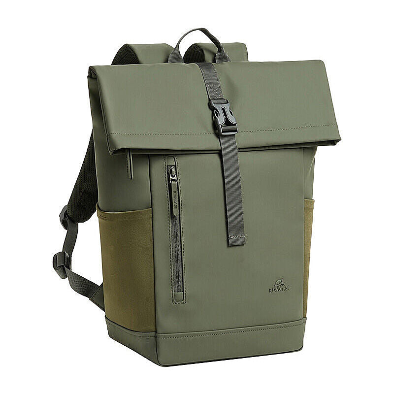 RIVACASE 7826-OL Urban Backpack 17L Olive Green front view