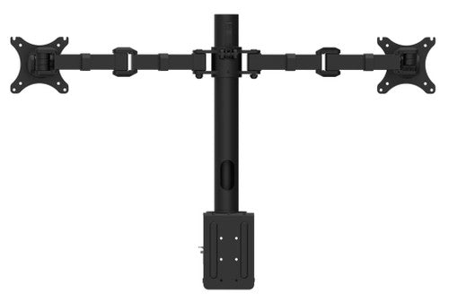 Rapidline Revolve Pole Mounted Dual Monitor Arm Black