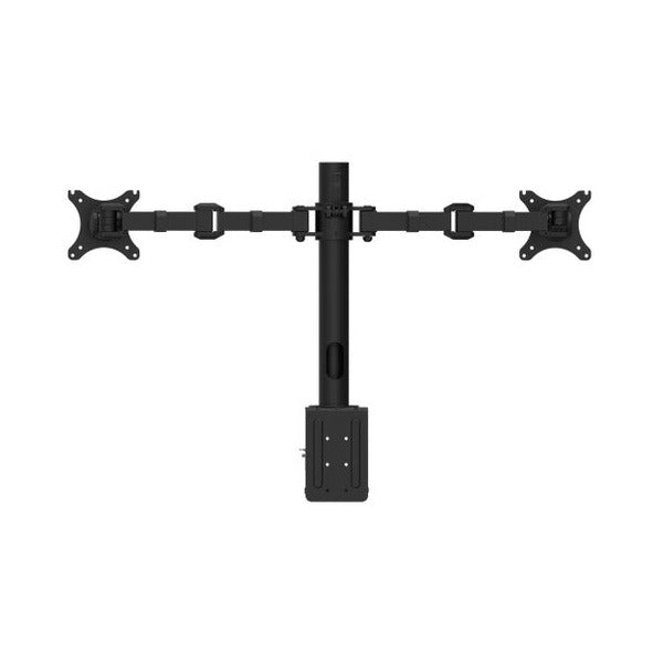 Rapidline Revolve Pole Mounted Dual Monitor Arm Black
