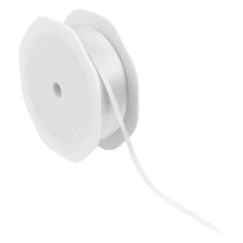 Creative School Supply Satin Ribbon White 3mm x 25m