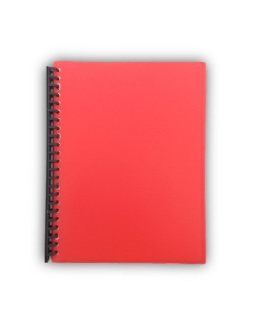 Writer A4 Display Book Refillable 20 Page Red Pack of 12