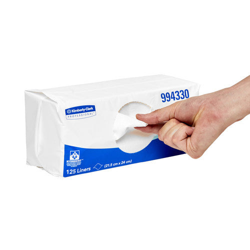 Scott Control Absorbent Hydroknit Small Tray Liners White 125 Sheets Packs of 4