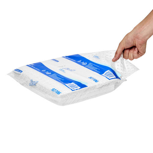 Scott Control Absorbent Small Pad White 100 Sheets Packs of 8