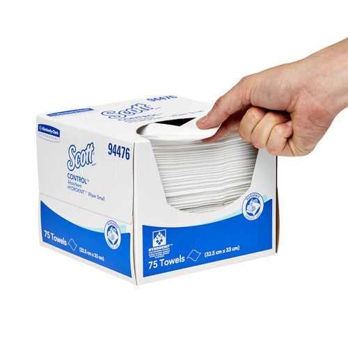 Scott Control Absorbent Hydroknit Small Wiper White 75 Sheets Box of 6