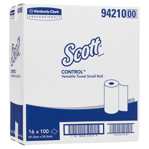 Scott Control Versatile Towel Small Roll White 100 Sheets Box of 16