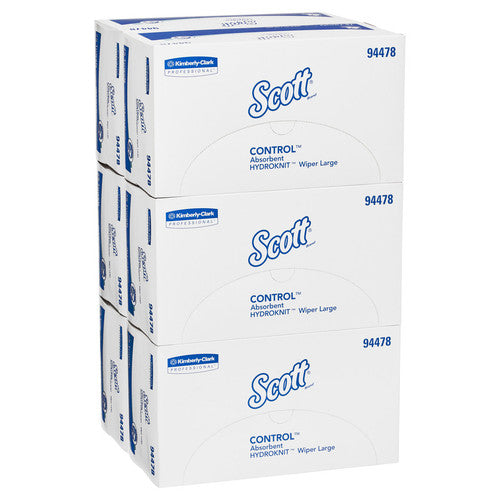 Scott Control Absorbent Hydroknit Large Wiper White 75 Sheets Box of 6