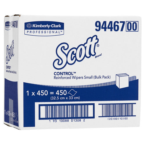 Scott Control Reinforced Small Wipers White Bulk Pack 450