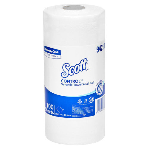 Scott Control Versatile Towel Small Roll White 100 Sheets Box of 16