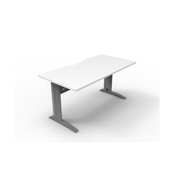 Rapidline Deluxe Rapid Span Open Workstation 1500 x 750mm Natural White / Precious Silver