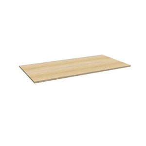 Rapidline rectangular table top in Natural Oak, shown on its own at an angle against a plain white background