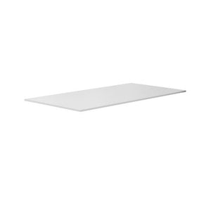 Rapidline rectangular table top in Natural White, shown on its own at an angle against a plain white background