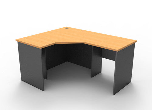 Rapidline Rapid Worker Corner Workstation 2100 x 1800 x 600mm Beech / Ironstone