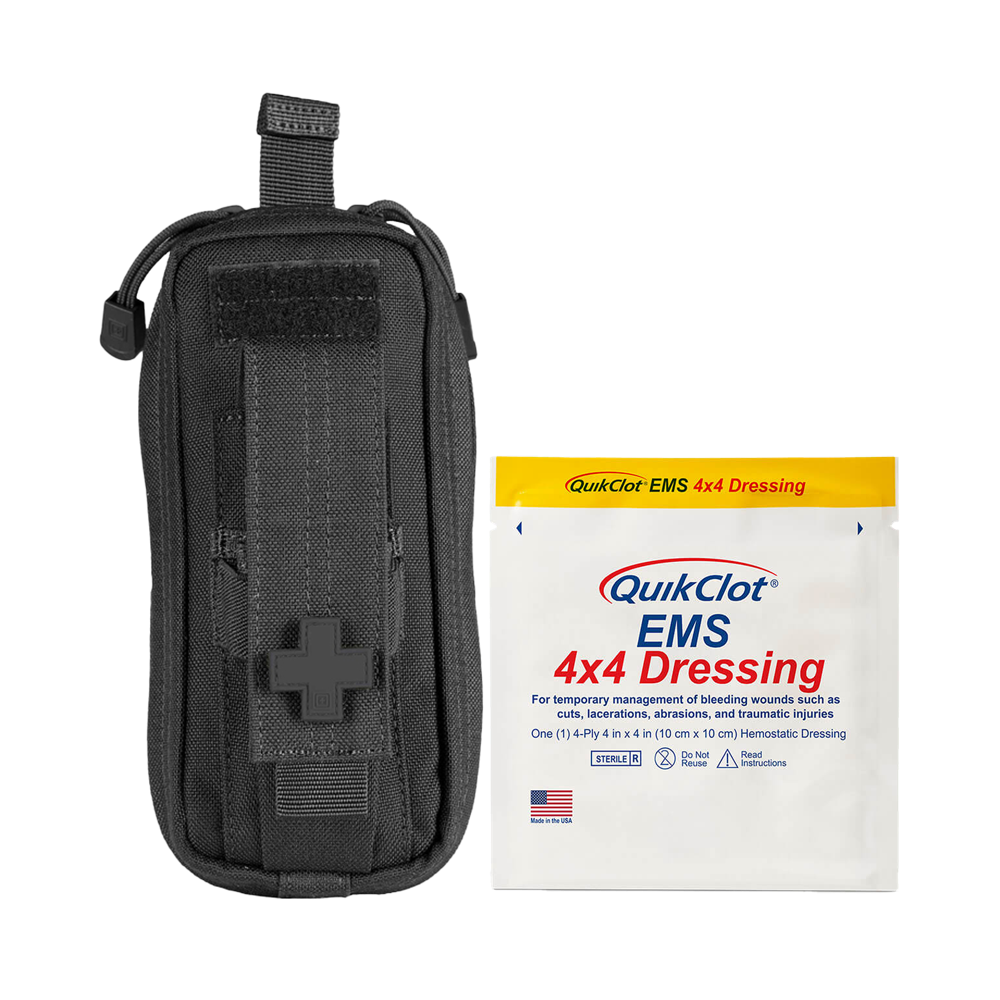 RapidStop Small Bleed Control Kit QUIKCLOT EMS Dressing Tactical 8 x 18 x 6cm compact tactical haemorrhage control
