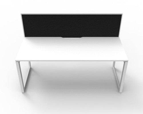 Rapidline Deluxe Infinity Single Sided Workstation with Screen 1800 x 750mm Natural White - image 2