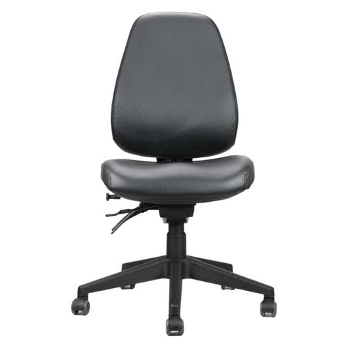 Rapidline Endeavour Pro High Back Operator Chair Black PU - image 1