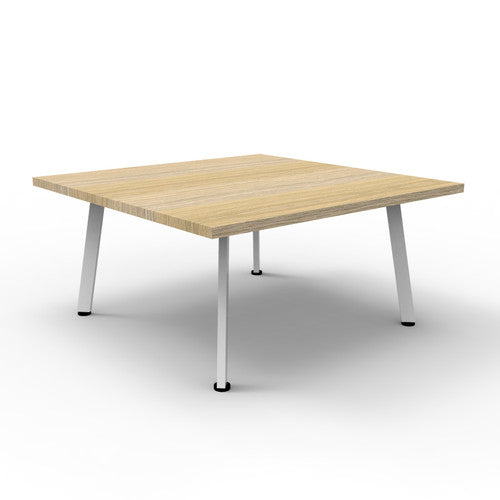 Rapidline Eternity Square Coffee Table 900 x 900mm Natural Oak White - image 1