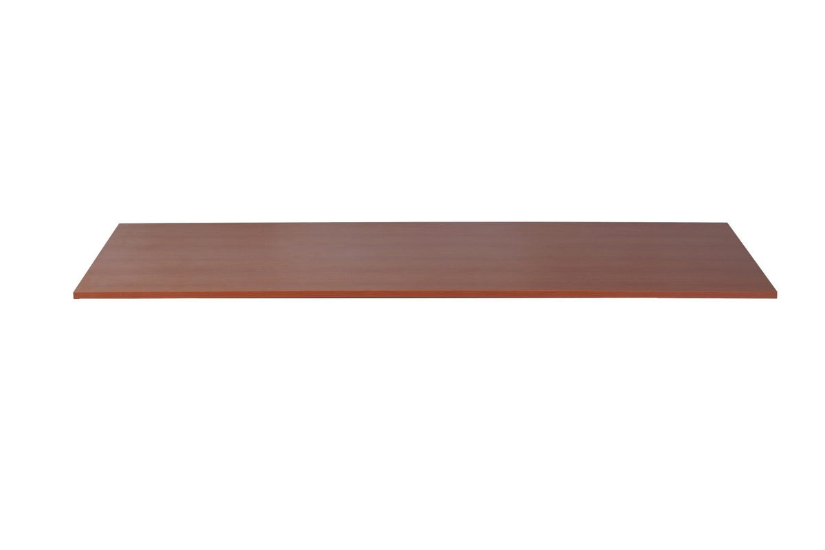 Rapidline rectangular table top in Cherry, supplier product render of the top on its own on a white background