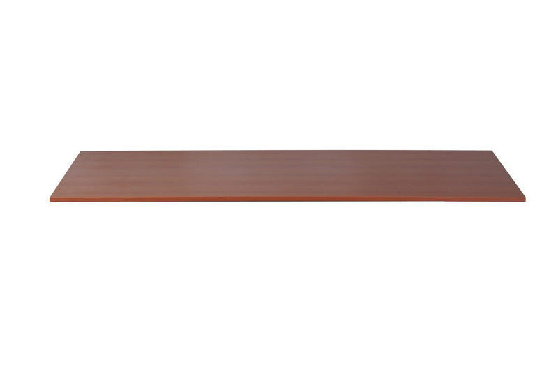 Rapidline rectangular table top in Cherry, supplier product render of the top on its own on a white background