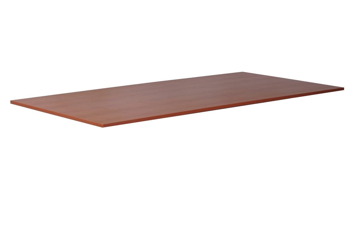 Rapidline rectangular table top in Cherry, supplier product render of the top on its own on a white background
