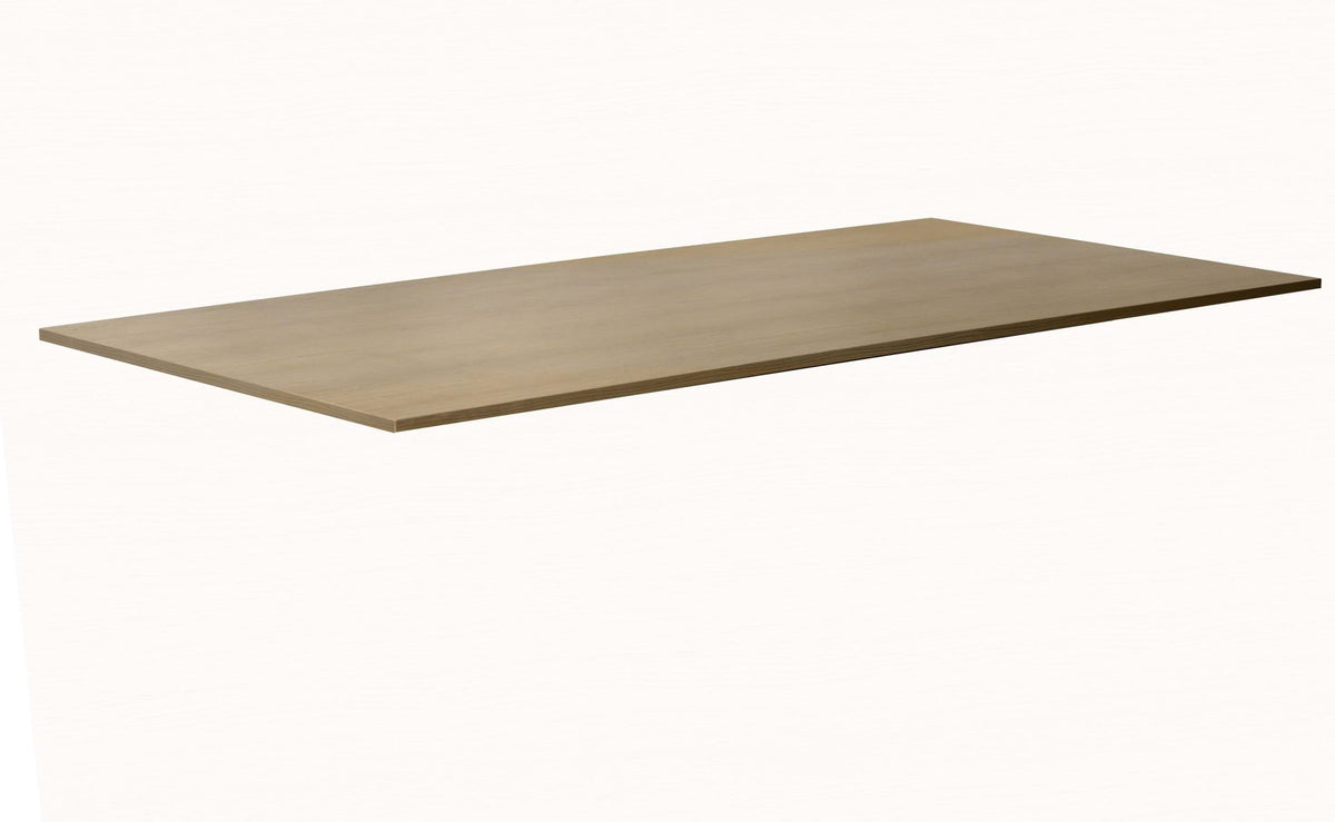 Rapidline rectangular table top in Natural Oak, supplier product render of the top on its own on a white background