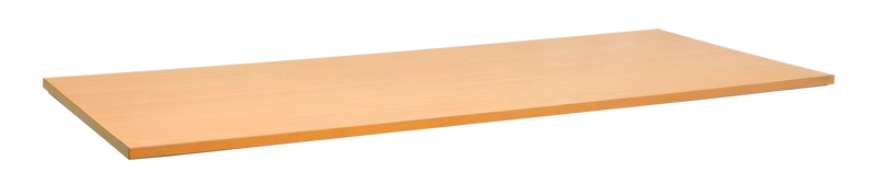 Rapidline rectangle table top in Beech, supplier product render of the top on its own on a white background