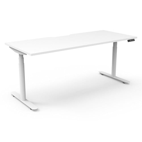 Rapidline Halo Plus Single Sided Workstation 1200 x 750mm Natural White and White Satin - image 1