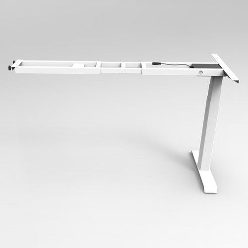 Rapidline Height Adjustable Return Frame Only White for Boost Plus Workstation - image 1