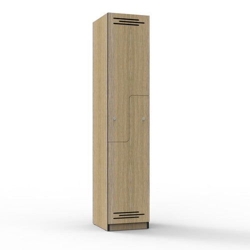 Rapidline Rapid Infinity Step Door Melamine Locker Natural Oak Black - image 1