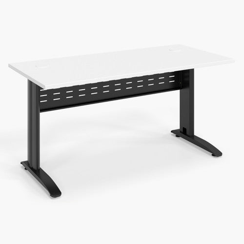 Rapidline Rapid Span Open Workstation 1500 x 700mm Natural White Black Satin - image 1