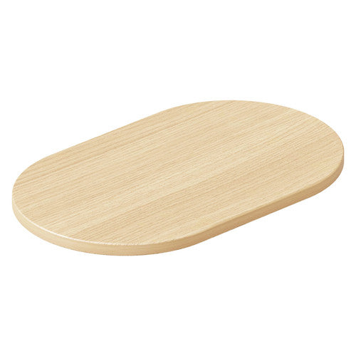 Rapidline Selene Oval Table Top 560 x 340 x 18mm Natural Oak - image 1