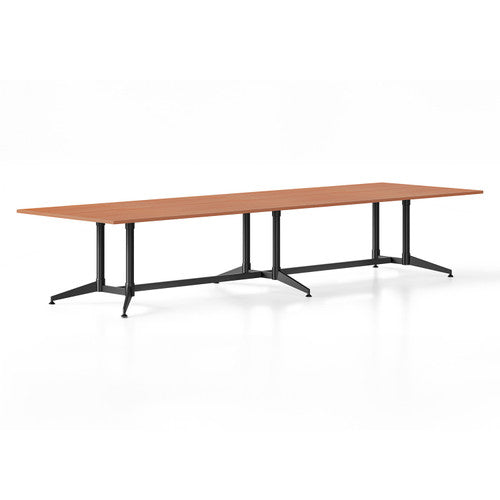 Rapidline Typhoon Boardroom Table 3200 x 1200mm Cherry Black - image 1