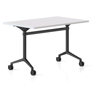 Rapidline Typhoon Flip Top Table 1500 x 750mm Natural White Black - image 1