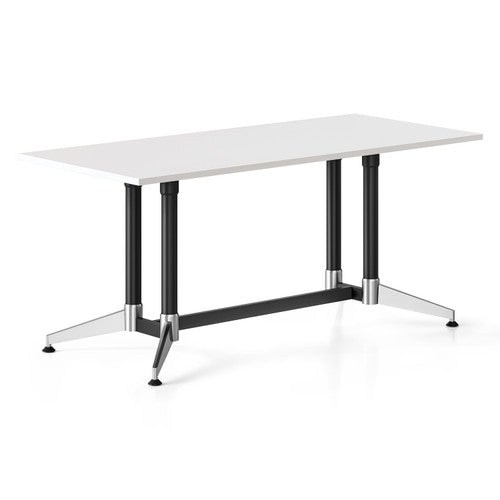 Rapidline Typhoon Meeting Table 1800 x 750mm Natural White Black - image 1