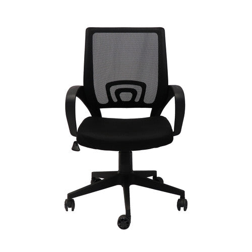 Rapidline Vesta Mesh Back Chair with Arms Black - image 1