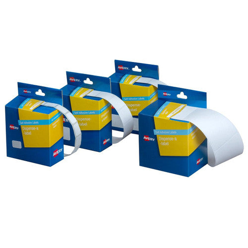 Avery White Dispenser Labels Rectangle 32 x 24mm 420 Pack