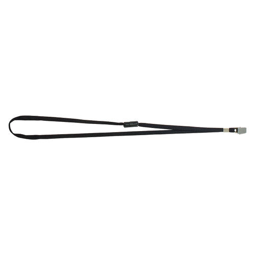 Rexel Flat Style Lanyard with Alligator Clip Black Pack of 10